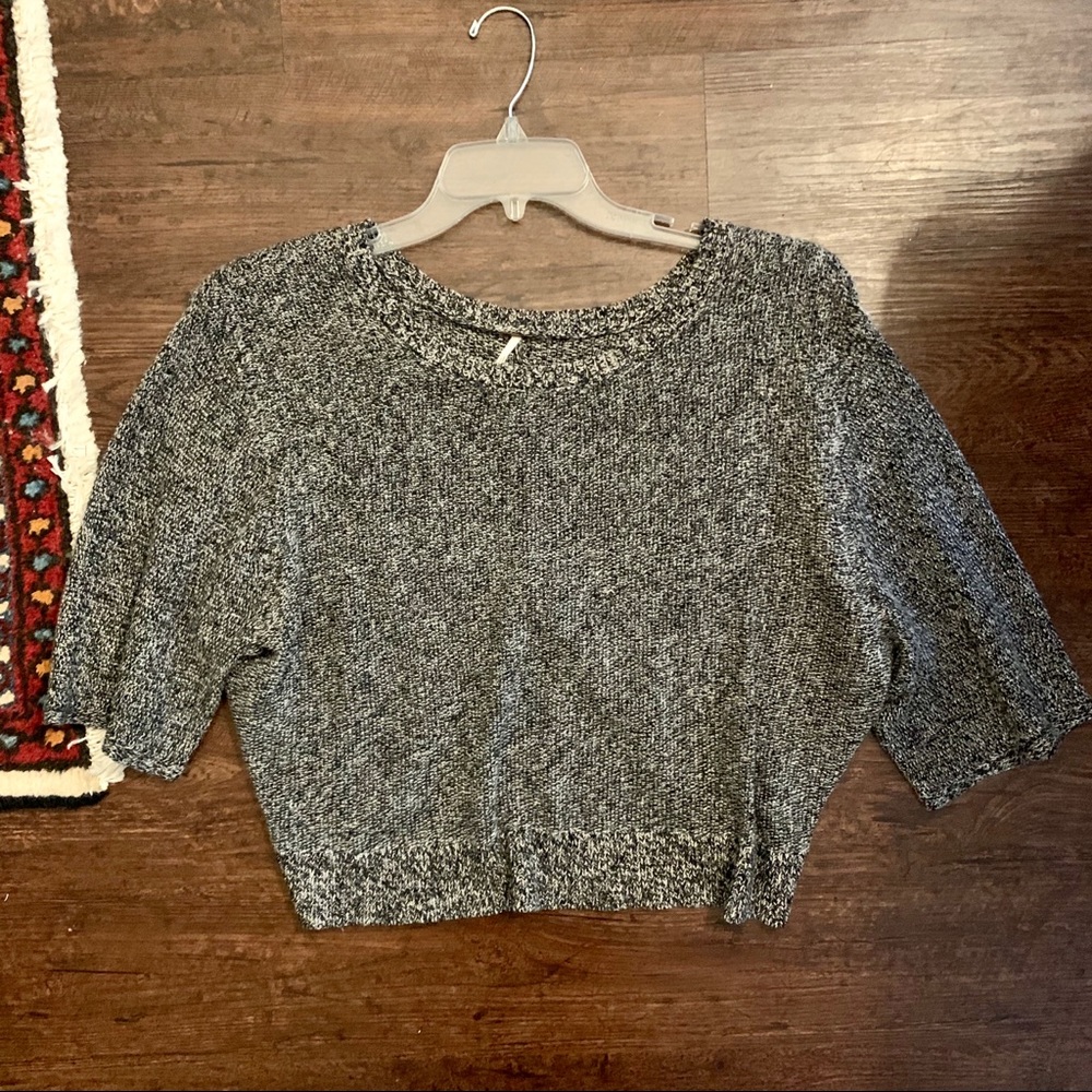 Free People Boxy Open-Back sweater